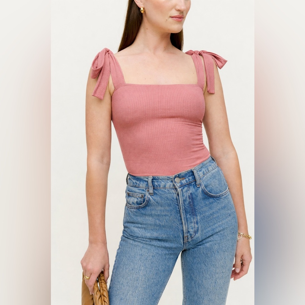 Reformation Canyon Tie Strap Knit Tank Size Small NEW WITH TAGS